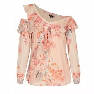 NEW City Chic Plus Blouse Top Cold Shoulder Off Shoulder Sweet Delilah Floral